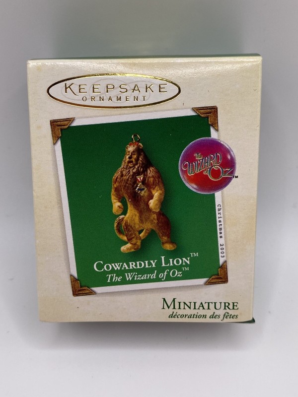 2003 Hallmark Keepsake Miniature The Wizard of Oz Cowardly Lion- NEW- READ
