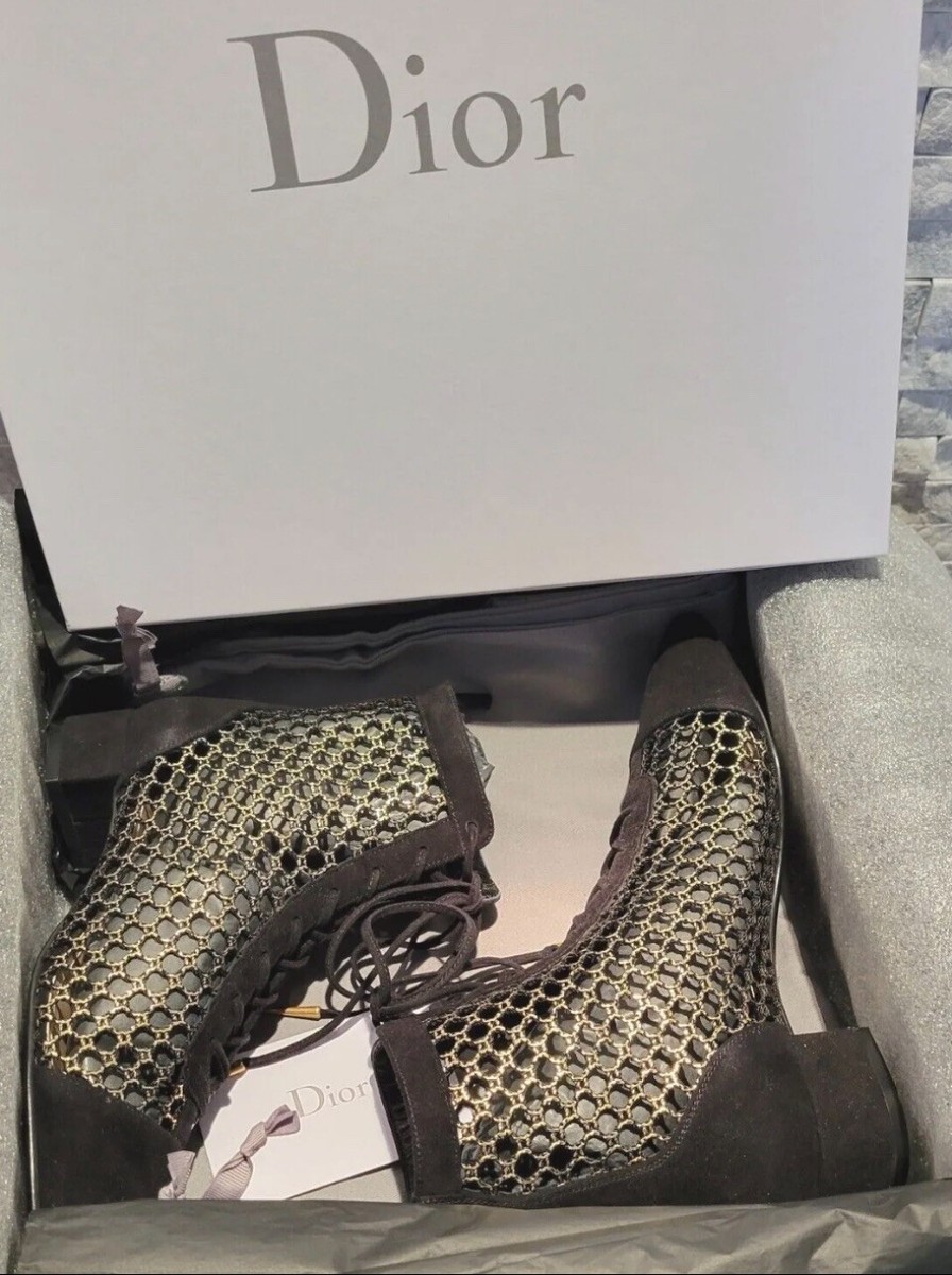 CHRISTIAN DIOR Naughtily-D fishnet ankle boot Sz-36(US-6) | eBay CHRISTIAN DIOR Naughtily-D fishnet ankle boot Sz-36(US-6) | eBay