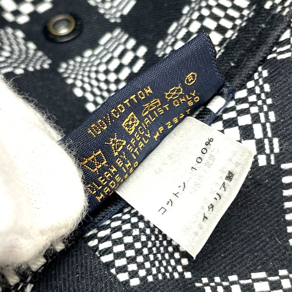 LOUIS VUITTON MP2947 Bone Distorted Damier hat cotton Black  display picture 1