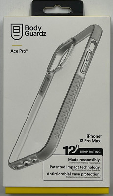 BodyGuardz Ace Pro Case for iPhone 13 Pro Max Clear / White