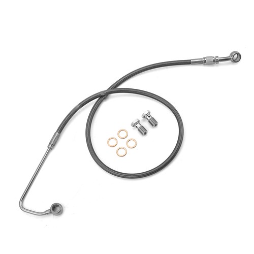 Upper Brake Line Kit For Harley Softail Breakout Fat Boy ABS 12" 14" Handlebar - Picture 5 of 5
