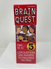 Brain Quest Grade 5, Revised 4th Edition: 1,500 Questions and Answers Sealed