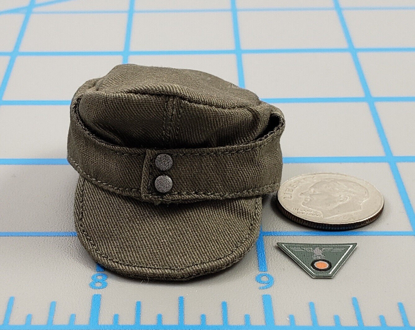 Soldier story WWII German field cap 1/6 scale toys hat DID dragon alert bbi