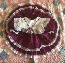 Vintage Girls Full Circle Yellow Dress Lace Kids Avenue Sz 2 Ruffles Pageant