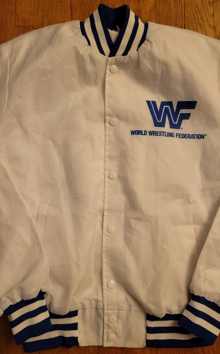 Vintage 80s WWF Ultimate Warrior Chalkline Satin Bomber Vintage 80s WWF Ultimate Warrior Chalkline Satin Bomber