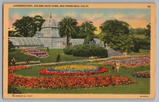 Conservatory Golden Gate Park San Francisco California Postcard