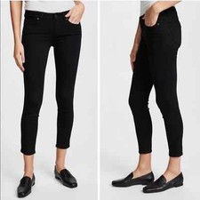 PAIGE 26 black verdugo crop slim jean.