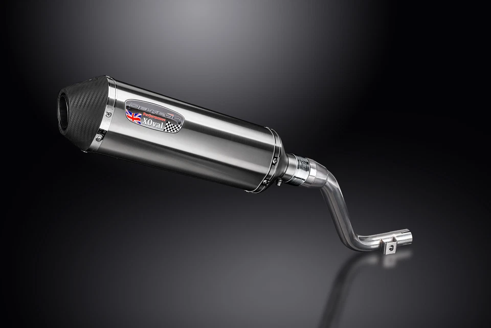 Kit silenciador de escape de acero inoxidable X-Oval 13,5" Slip On Honda CRF250L Trail 2012-2016 Foto 2 de 4