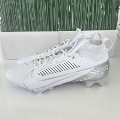 Nike Vapor Edge Pro 360 2 White Silver Mens Football Cleats  display picture 2