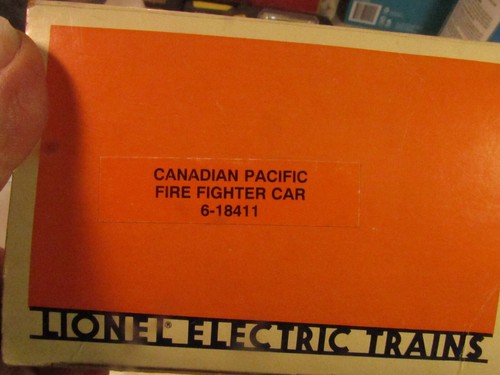 Coche de bomberos Lionel 18411 Canada Pacific en caja original - Imagen 7 de 7