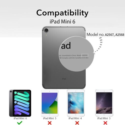 For iPad mini 6th Generation 8.3 inch Case Clear TPU Shockproof Slim Back Cover - Picture 3 of 10