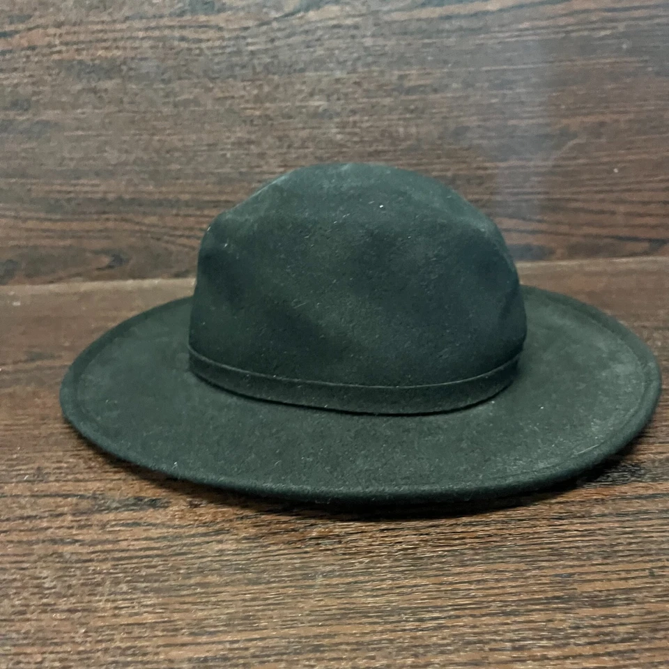 Sombrero de safari Golden Gate Los Angeles California para hombre mediano cinta negra lana ala ancha Foto 4 de 4