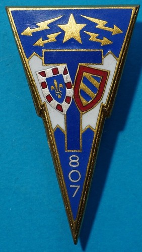 Insigne Militaire Original GRET 2 Lille - Transmission Armée De Terre Française - Émail