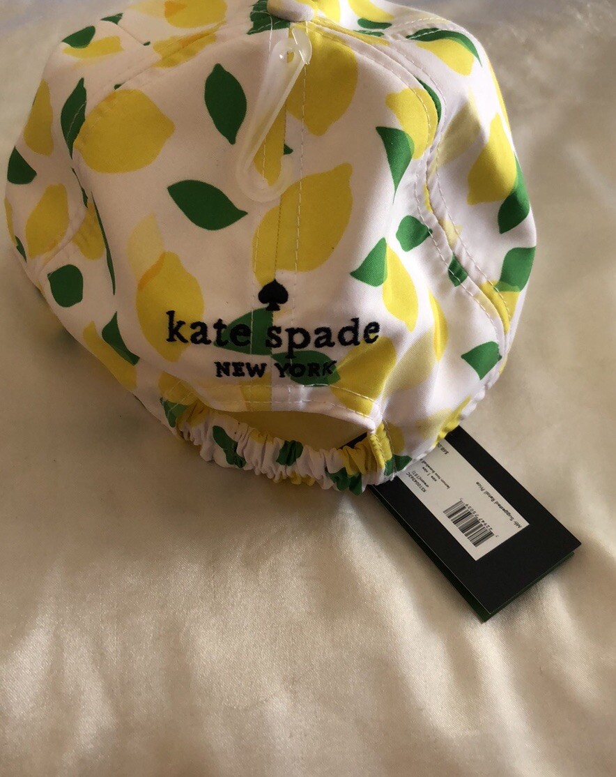NWT Kate Spade Lemon Toss Baseball Hat Kate Spade Lemon Toss Baseball Cap Polyester & Cotton  main image 4