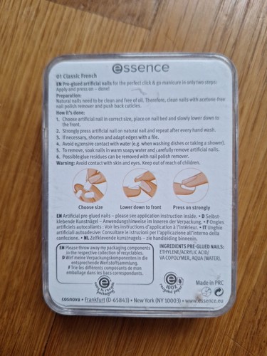 Essence French Manicure, Click & Go Nails, 12 künstliche Fingernägel Gel Nägel - Bild 2 von 2