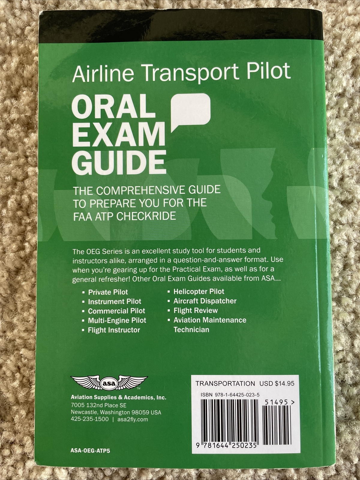 Airline Transport Pilot Oral Exam Guide : The Comprehensive Guide to ...