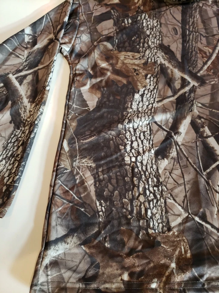 RealTree Scent-Check 长袖 Woodland Camo T 恤成人大号 — 第 4/4 张图片