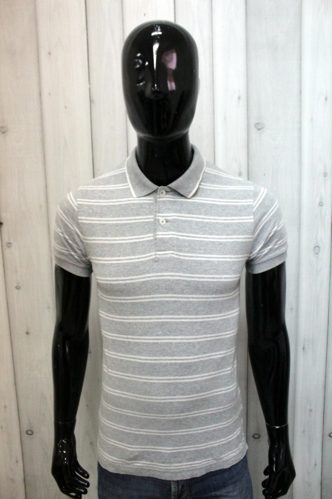 Woolrich&Bros Men Polo Size S Cotton Knit T-Shirt Short Sleeve