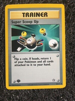super scoop up pokemon card 100/111 put 1 of your Pokemon and all cards attached to it into your hand 2004 Pokemon EX Fire Red