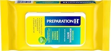 Preparation H Hemorrhoid Flushable Wipes with Witch Hazel for Skin Irritation Re