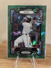 2024 Panini Prizm Dillon Head Green Cracked Ice #79