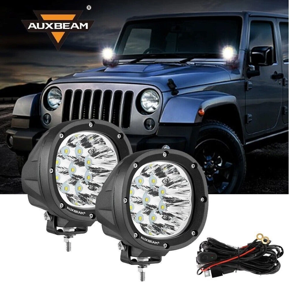 2x Barra de luces LED de trabajo de 4 pulgadas combo de punto de inundación lámpara antiniebla todoterreno conducción camión ATV Foto 2 de 4