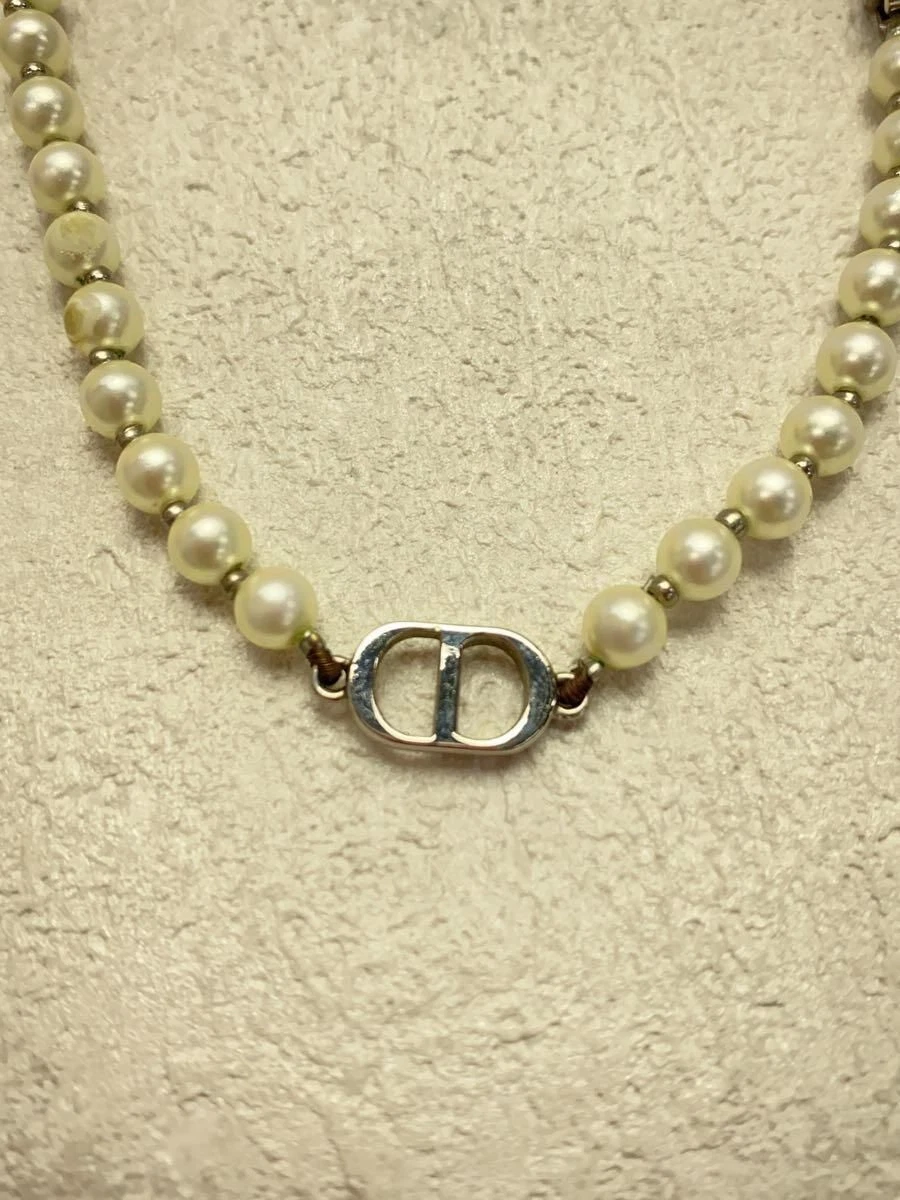Christian Dior Collane CD ICON Argento Perla Mix Accessori Usate