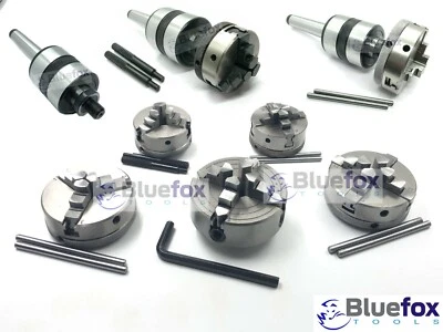 Mitlaufende Zentrierspitze Ø 50 / 65 / 70mm 3 / 4 Backenfutter Bluefox