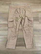 ETOILE Isabel Marant Women's Cargo Ankle Pants Size 0 Beige Stretch 21" Inseam
