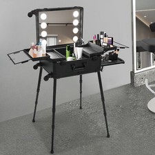Maquillaje Tren Estuche Viaje Cosmética Organizador Portátil Maquillaje Funda Con Luz LED