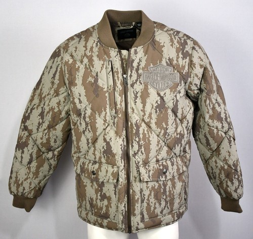 Harley Davidson Camo Park Jacke Herren Gr. L gesteppt Camouflage wasserabweisend - Bild 13 von 15