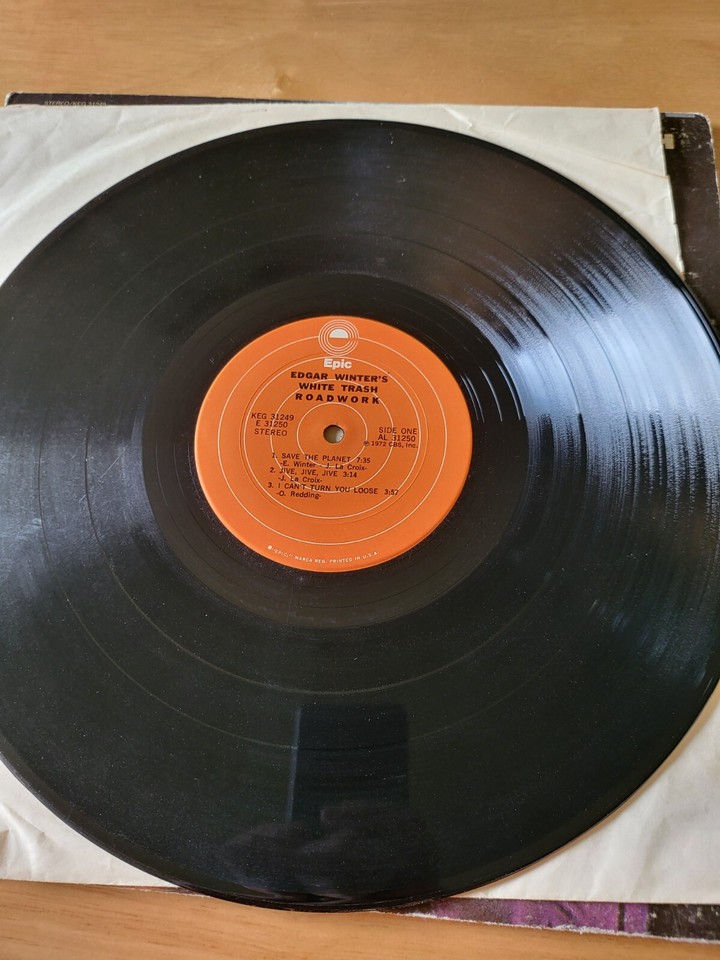 EDGAR WINTER'S WHITE TRASH Roadwork Double LP 1972 Epic KEG 31249 Live