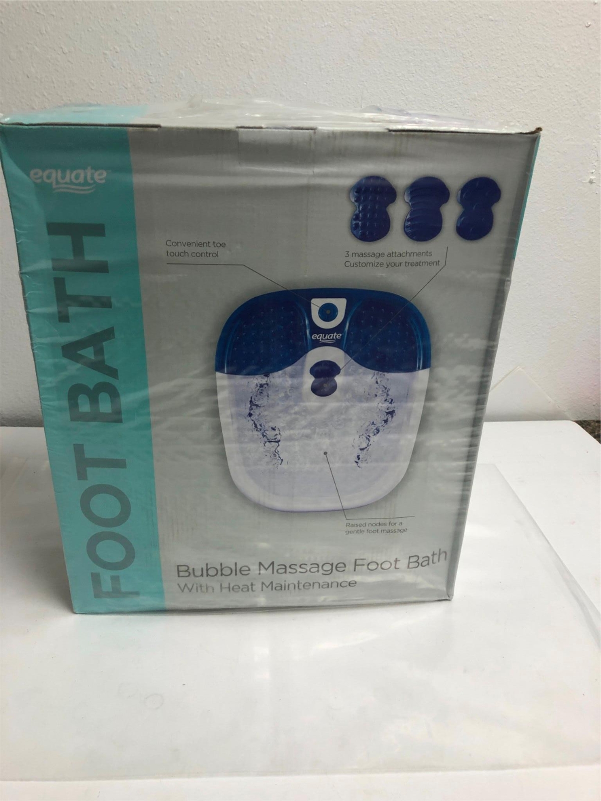 EQUATE Bañera De Burbuja Para Pies - NUEVO (MSS6)