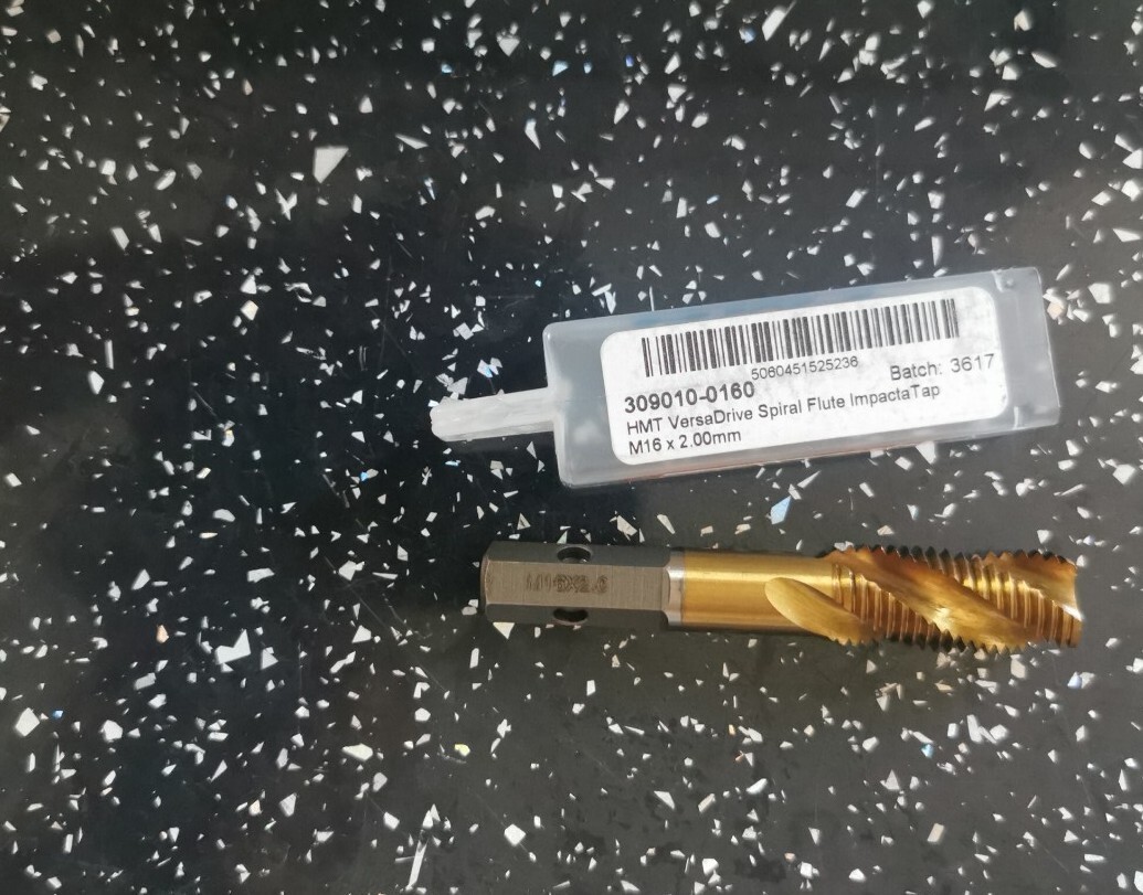 HMT VERSADRIVE M16x2.0mm SPIRAL FLUTE IMPACTA TAP, 309010-0160
