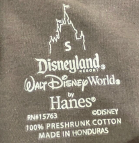 Disneyland Walt Disney World Magic Kingdom Hanes Cotton Tee Shirt, Size Small - Picture 3 of 3