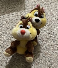 Vintage Disneyland Walt Disney World Lot of 2 Chip and Dale 6  Plush Dolls