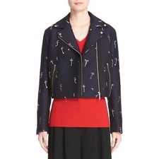 GREY JASON WU Embroidered Face Cropped Blazer Jacket NWT Sz4