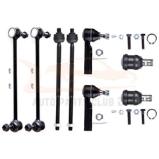 8Pcs Front Lower Ball Joints Sway Bar Tie Rod Fits 2000 Chrysler Grand Voyager