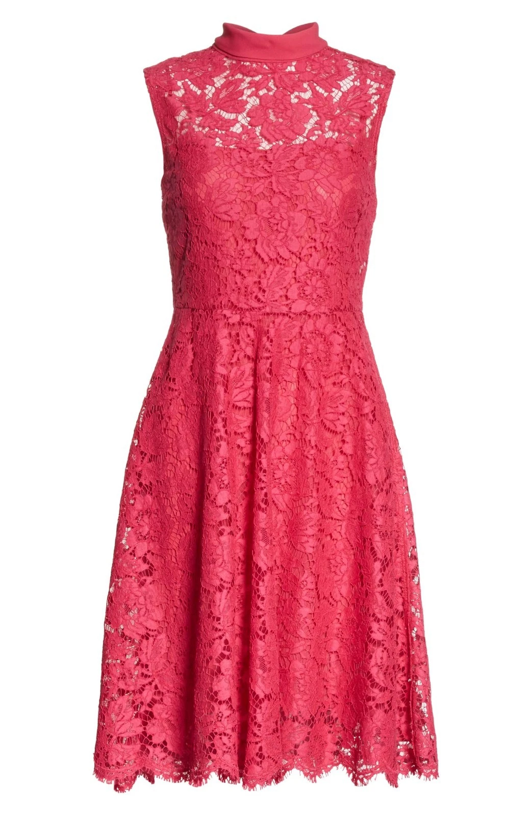 Valentino Tie Neck Guipure Lace Dress ( Size 8 )