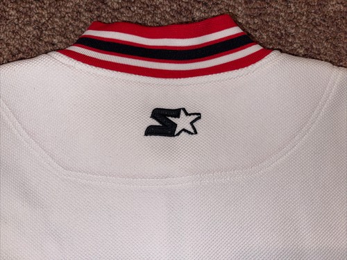 CHICAGO BULLS NBA vintage starter cerniera intera riscaldamento in scatola BULLS capovolto anni '90 grande - Foto 7 di 12
