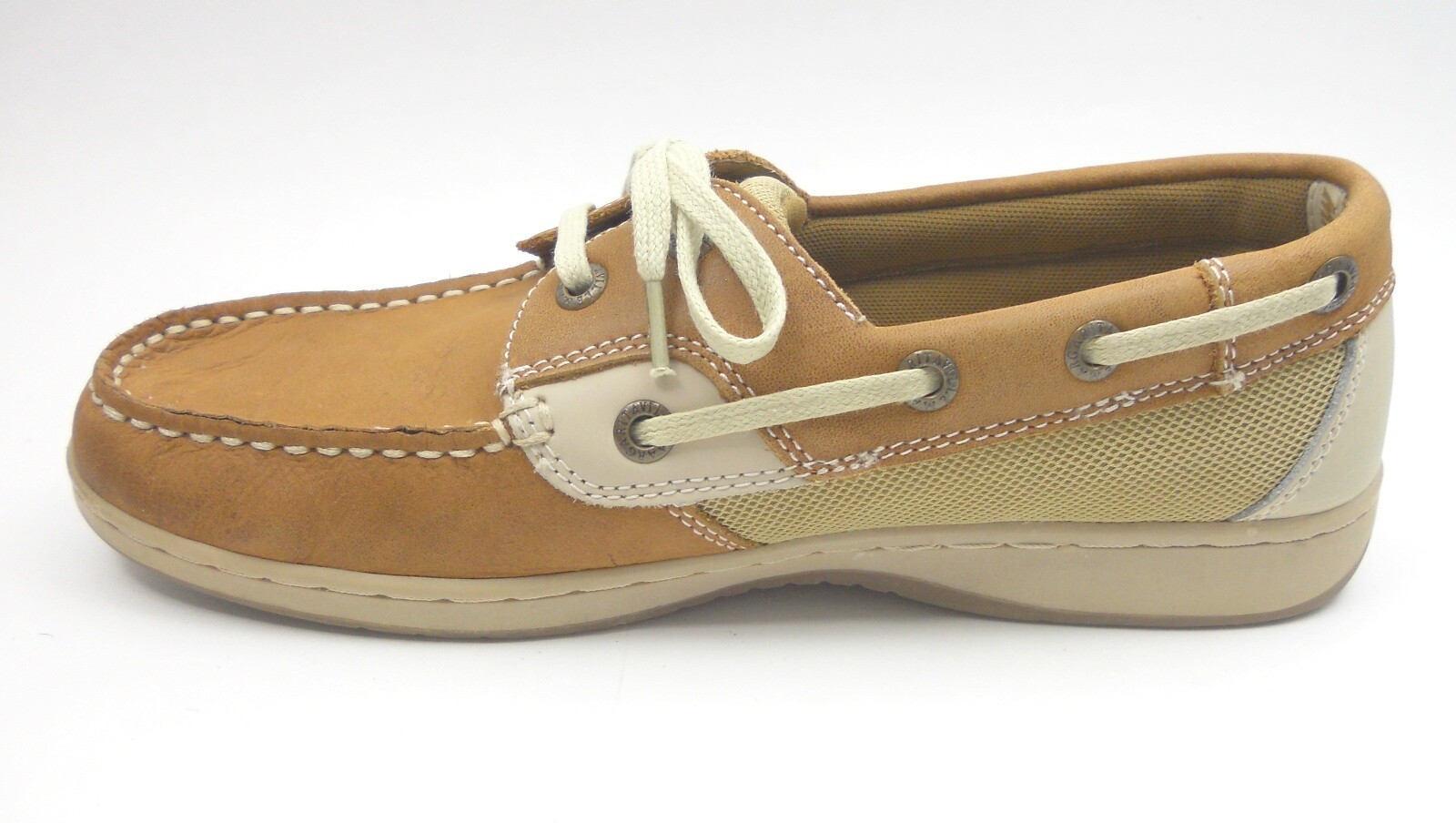 Margaritaville Avalon Womens Boat Shoe 8.5 M Tan/Oat … Gem