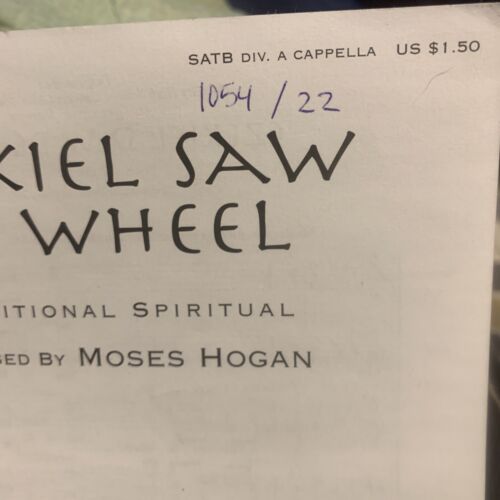 Ezekiel Saw de Wheel (Moses Hogan) SATB divisi a cappella: Sheet Music - Picture 3 of 11