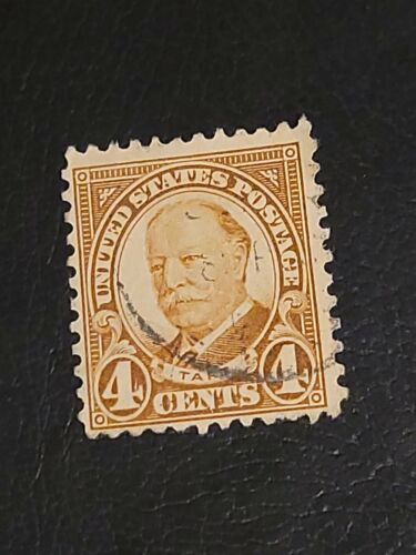 Vintage Scott #685 US Stamp 1930 4c Taft Old Used Great Find - # 4285 - Foto 1 di 2