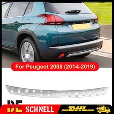 Stoßstangenschutz Ladekantenschutz Chrom Gebürstet Für Peugeot 2008 2014-2019