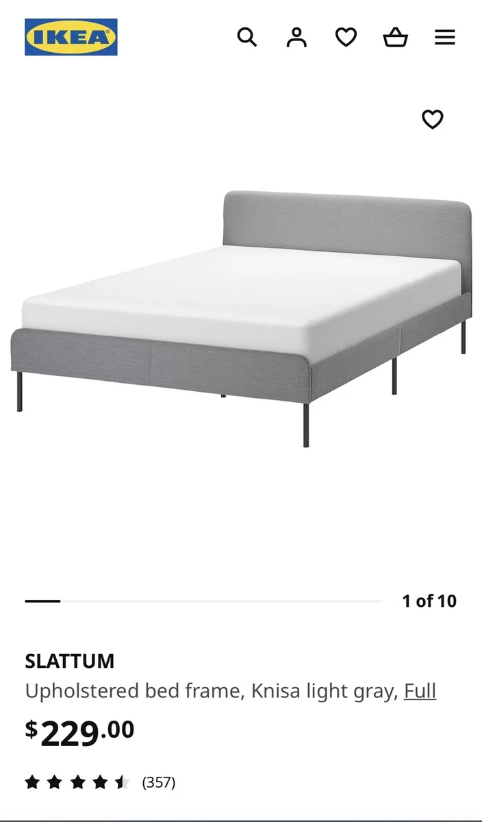 Ikea slattum sale single bed