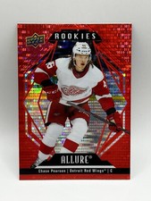 2022-23 Upper Deck Allure Chase Pearson Red Rainbow Rookie #147 Red Wings