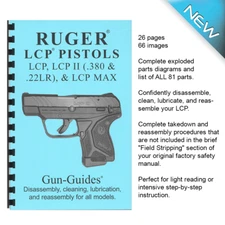 Ruger® LCP® LCP II .380 .22LR MAX Book Manual Gun-Guide Disassembly Lubrication