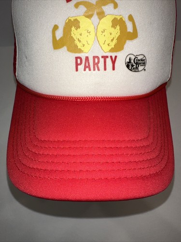 Cappello Berretto Cracker Barrel Biscotto Rosso Bianco Schiuma Camionista Doppio Snapback - Foto 3 di 13