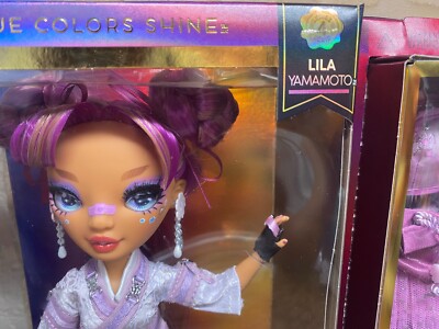Rainbow High Lila Yamamoto Doll Purple Hair Blue Eyes MGA