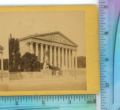 Corps Legislatif Palais Bourbon Paris France Stereoview
